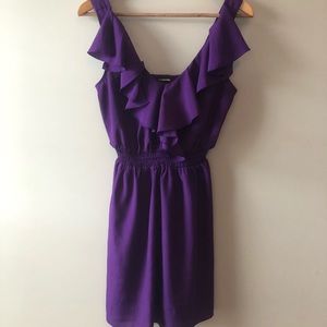Purple Ruffle Dress Size Medium